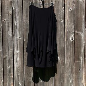 Joseph Ribkoff fluted black skirt size 12